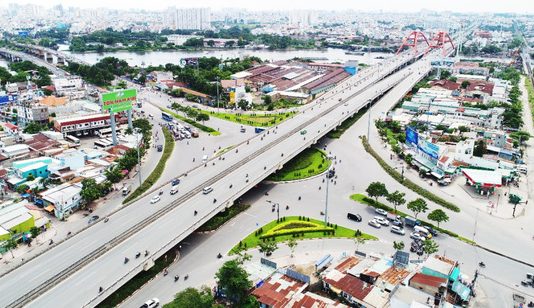 Saigon Riverside City hấp dẫn do cạnh các trục giao thông chính cảu TP. HCM